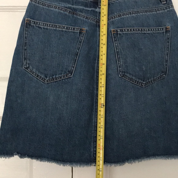 Button Front Denim Skirt - Picture 4 of 4